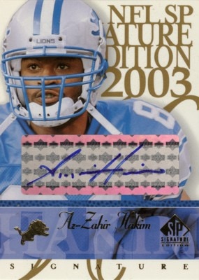 Az-Zahir Hakim 2003 SP Signature Autographs Blue Ink