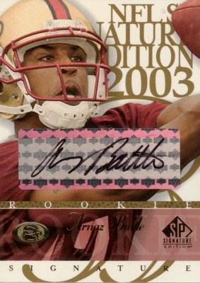 Arnaz Battle 2003 SP Signature Autographs Black Ink