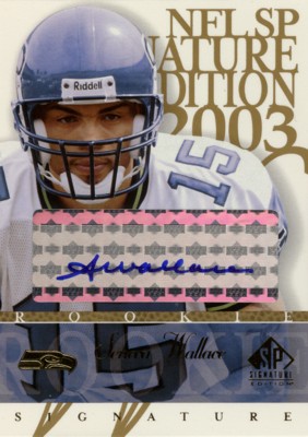 Seneca Wallace 2003 SP Signature Autographs Blue Ink
