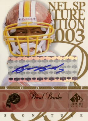 Brad Banks 2003 SP Signature Autographs Blue Ink