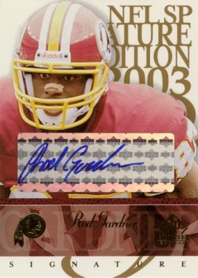 Rod Gardner 2003 SP Signature Autographs Blue Ink