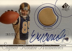 Eric Crouch 2002 SP Authentic Signed Rookie Authentics Patch Autograph 250枚限定！