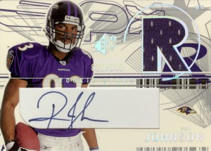 Ron Johnson 2002 SPx Signed Rookie Jersey 999枚限定！