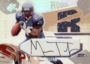 Marcus Trufant 2003 SPx Rookie Autographed Jersey 1