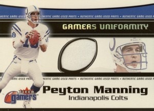 Peyton Manning 2000 Fleer Gamers Uniformity Jersey