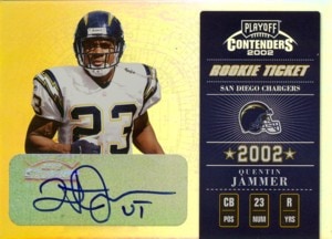 Quentin Jammer 2002 Playoff Contenders Rookie Ticket Autograph 300枚限定！