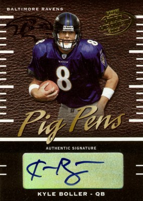 Kyle Boller 2003 Playoff Hogg Heaven Pig Pens Autograph 155枚限定！