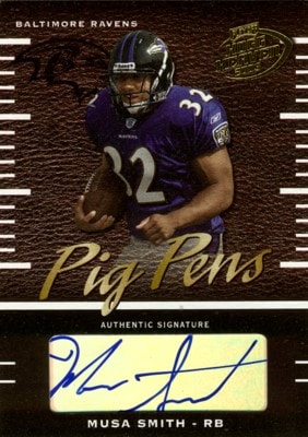 Musa Smith 2003 Playoff Hogg Heaven Pig Pens Autograph 250枚限定！