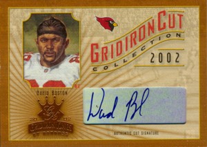 David Boston 2002 Gridiron Kings Gridiron Cut Collection Autograph 266枚限定！