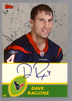 Dave Ragone 2003 Topps Rookie Premiere Autographs