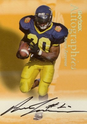 Amos Zereoue 1999 Skybox Autographics