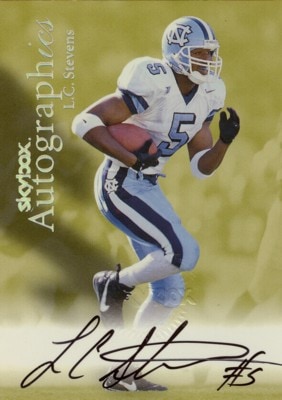 L.C. Stevens 1999 Skybox Autographics