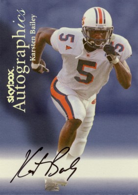 Karsten Bailey 1999 Skybox Autographics