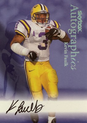 Kevin Faulk 1999 Skybox Autographics