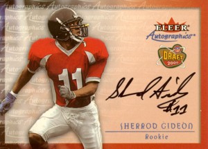 Sherrod Gideon 2000 Fleer Autographics