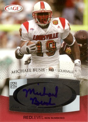 Michael Bush　2007 SAGE Autographs Red