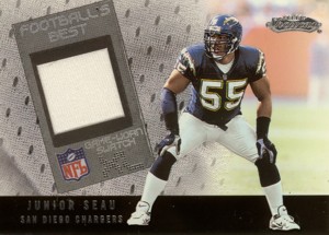 Junior Seau 2002 Fleer Showcase Football's Best Jersey
