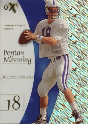 Peyton Manning 1998 E-X 2001 Rookie Card