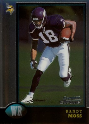 Randy Moss 1998 Bowman Chrome Rookie Card
