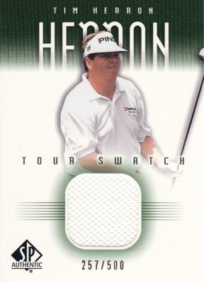 Tim Herron　2001 SP Authentic Tour Swatch 500枚限定！