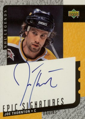 Joe Thornton 2000/01 UD Legends Epic Signatures