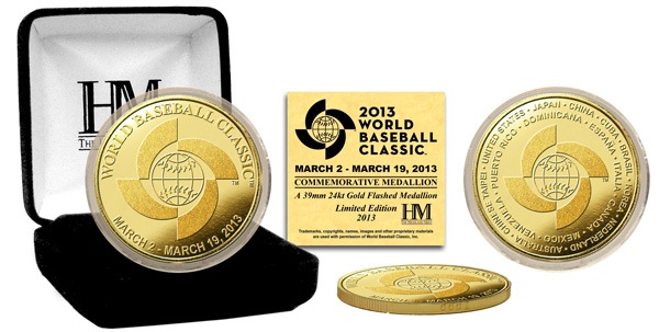 The Highland Mint (ハイランドミント) 2013 ワールドベースボールクラシック(WBC) ゴールドカラーコイン (2013 World Baseball Classic Gold Coin)