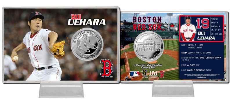 The Highland Mint (ハイランドミント) 上原浩治 ボストン・レッドソックス シルバーコインカード (Koji Uehara Silver Coin Card)★4/28入荷
