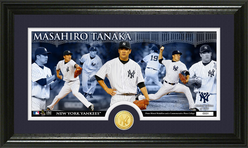 The Highland Mint (ハイランドミント) 田中将大 ヤンキース ブロンズコインパノラマフォトプラーク Masahiro Tanaka Bronze Coin Panoramic Photo Mint ハイランドミント(The Highgland Mint)