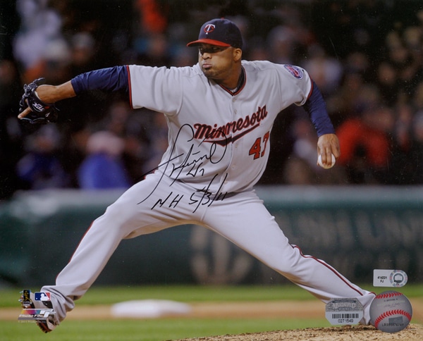 フランシスコ・リリアーノ ＭＬＢ オーセンティック 直筆サイン入りフォト 8×10 フォト (NH 5/3/11)インスクリプション入り/Francisco Liriano