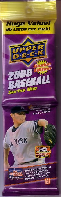 MLB 2008 UD 1 Rookie Fat Packs パック