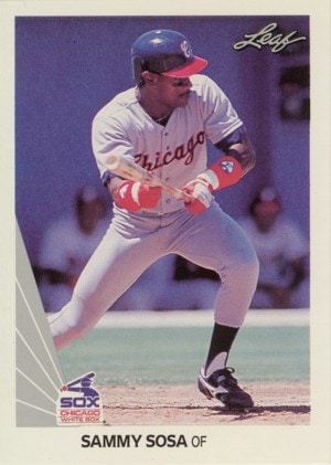 Sammy Sosa 1990 Leaf Rookie Card