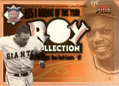 Willie Mays 2001 Fleer Focus ROY Collection Jersey