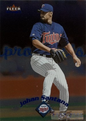 Johan Santana 2000 Fleer Mystique Rookie Card