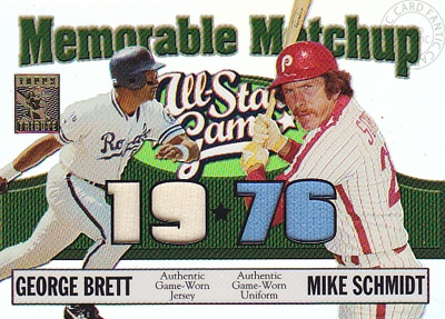 ジョージ ブレット】【マイク シュミット】2003 Topps Tribute