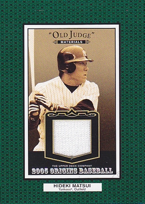 MLBカード【松井秀喜】2005 UD Origins Old Judge Materials Jersey