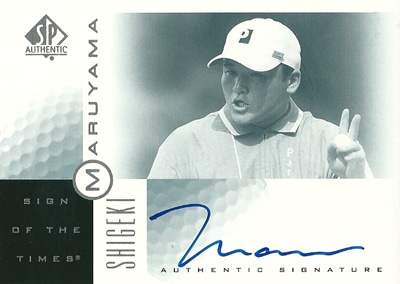【丸山茂樹】 2001 SP Authentic Sign of The Times Autographs