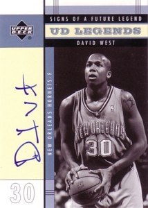 David West　2003/04 UD Legends Signs of a Future Legend