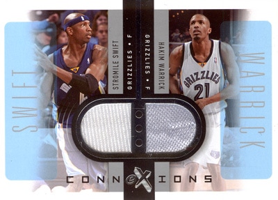 【ストロマイル・スウィフト/ハキーム・ウォリック 】2006/07 Fleer E-X ConnEXions 199枚限定！（101/199）Stromile Swift/Hakim Warrick【ＮBＡ カード】