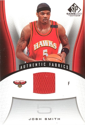 【ジョシュ・スミス】2006/07 UD SP Game Used Jersey！Josh Smith【ＮBＡ カード】