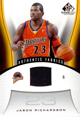 ジェイソン・リチャードソン】2006/07 UD SP Game Used Jersey！Jason 