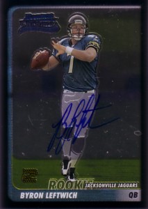 Byron Leftwich　2003 Bowman Chrome Rookie Autograph