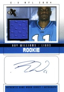 Roy Williams　2004　Fleer　E-X　Rookie Jersey Autographs Gold 42/54