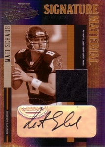 Matt Schaub　2004 Absolute Memorabilia Signature Material　5枚限定！