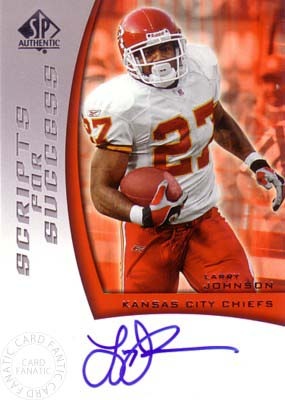 Larry Johnson　2005 SP Authentic Scripts for Success Autographs