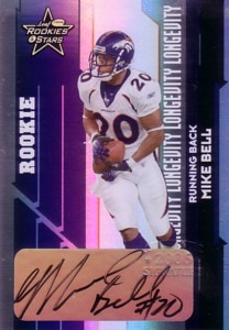 Mike Bell　2006　Playoff　Leaf Rookies & Stars　Longevity Black 09/10