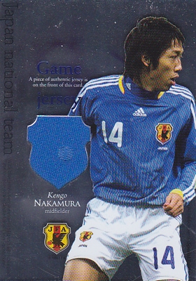 【中村憲剛】 2008 サッカー 日本代表 ジャージカード 青箔パラレル  100枚限定！（008/100）