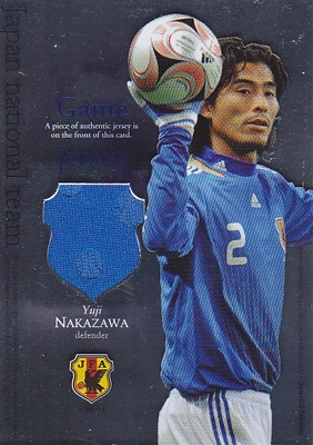 【中澤佑二】 2008 サッカー 日本代表 ジャージカード 青箔パラレル  100枚限定！（098/100）