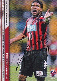 Ｊリーグカード【クライトン】2009 コンサドーレ札幌 チームエディション 直筆サインカード 75枚限定！（26/75）