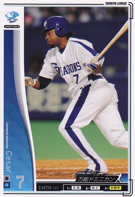 プロ野球カード【セサル】2010オーナーズリーグ02 ノーマル白