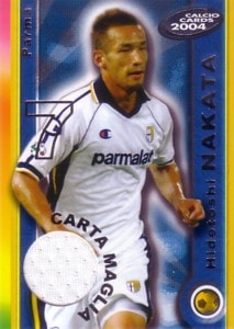 中田 英寿　2004 Panini Calcio Jersey Card 300枚限定！